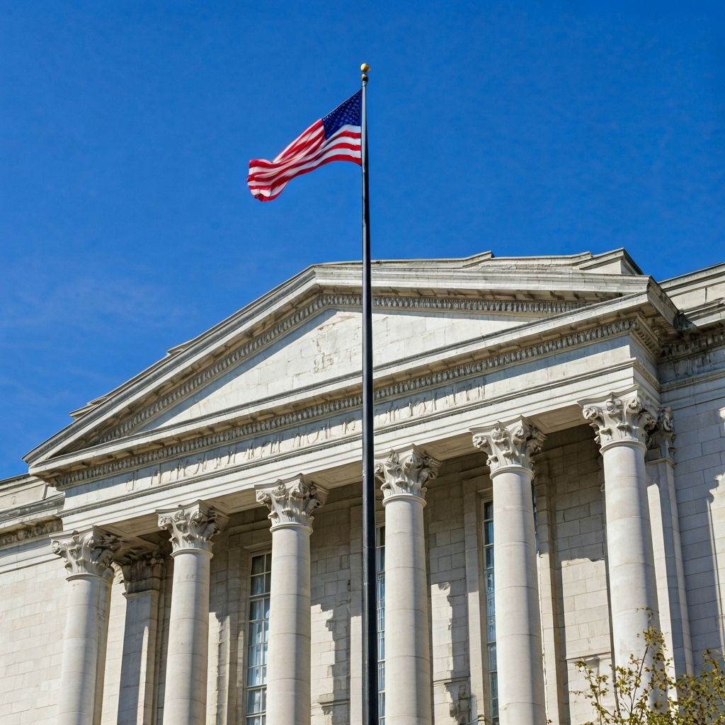 Government building representing federal contracting